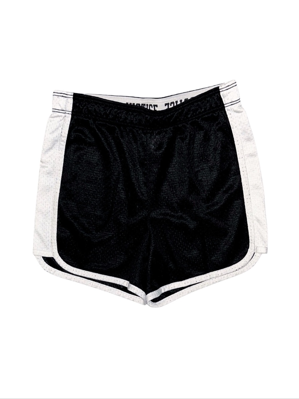 JUSTICE Girl's Black And White Athletic Shorts Size 10